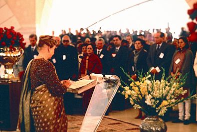 Delhi Temple 1986 dedication