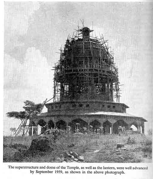 Kampala temple construction