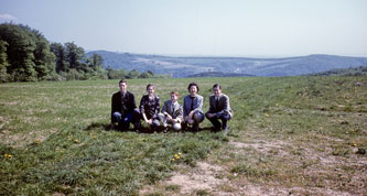 Family on temple site 1960