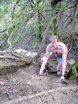 sixth and seventh switchbacks around a tree