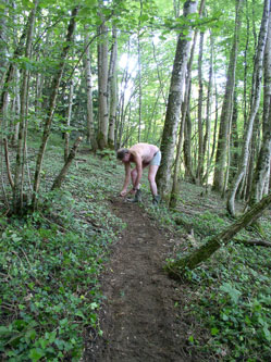 me on upper trail under construction