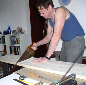 cutting a shelf