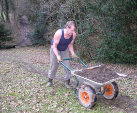 hauling soil