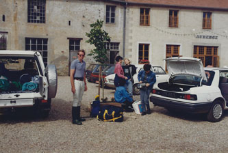 crossing les Vosges on horseback 1991