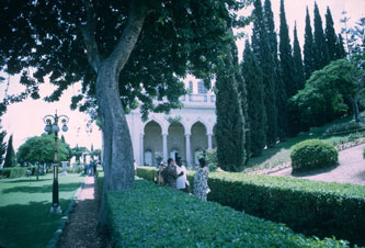 Enoch Olinga in the gardens