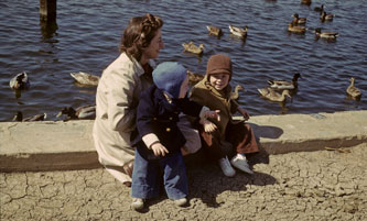 Yacht harbor and ducks March 1944