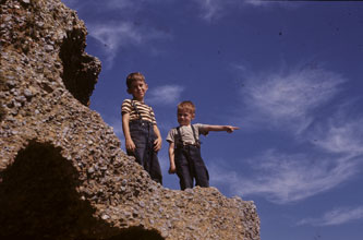 Keith and me, Point Lobos, August 1947