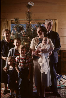 with Grandparents at Christmas, Dec.1948