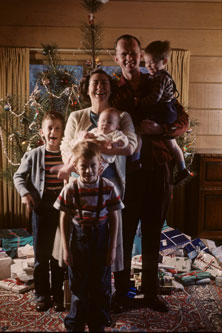 Family at Christmas, Dec.1948