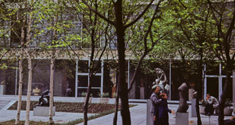 Mother and me, MoMA, New York, May 1953