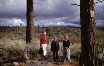 Mother, me, Keith, Mt. Shasta, Aug.1953