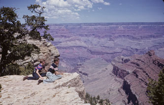 me and Keith, Grand Canyon, May 1954