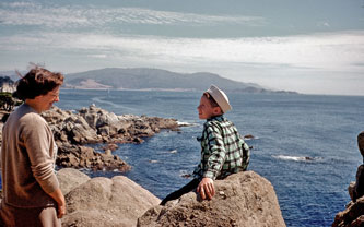 Mother and me, Pebble Beach, September 1954