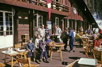 Stevenson ski trip, Badger Pass, Yosemite, Feb.1955