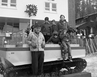 Stevenson ski trip, Badger Pass, Yosemite, Feb.1955