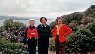 Me, mother, Maymay, Inverness, Oct.1955