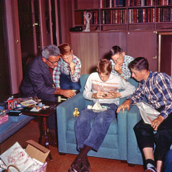 My birthday in new Pebble Beach home with Grove Becker, Aug.1956