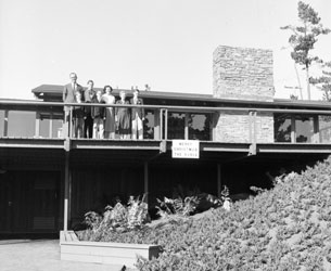 Christmas family picture, Pebble Beach house, Dec.1956