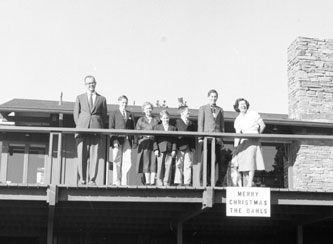 Christmas family picture, Pebble Beach house, Dec.1956