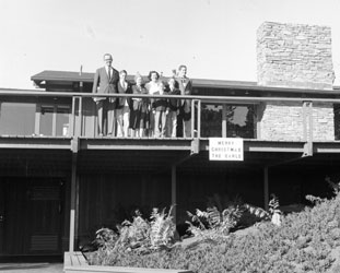 Christmas family picture, Pebble Beach house, Dec.1956