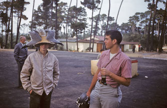 Me and Bob Ricklefs, Stevenson carnival Dec.1958