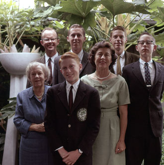 Christmas family portrait 1961