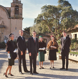 Cousin Annabelle's wedding, Carmel Mission 1966