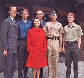 Family in Pebble Beach, July 1969