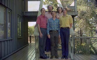 Family at home, Pebble Beach, July 1973