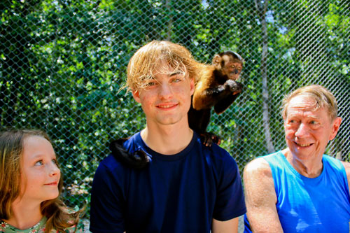 Benji and monkey