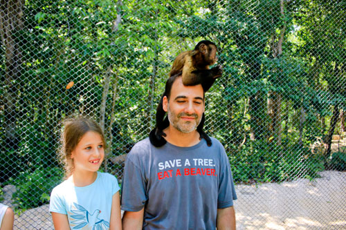 Bahador and monkey