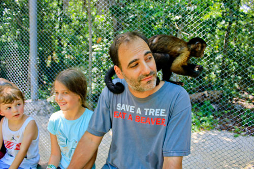 Bahador and monkey