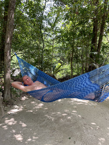 Arthur in hammock