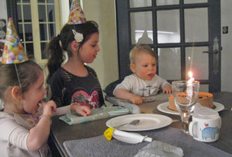 candle to blow out