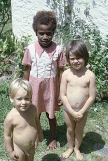children at Mont-Dore