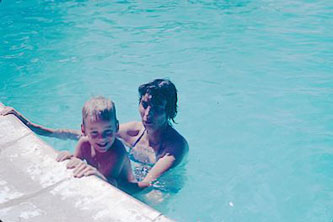 in the pool