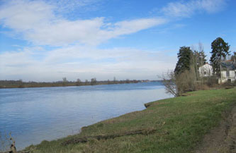 Saône River side