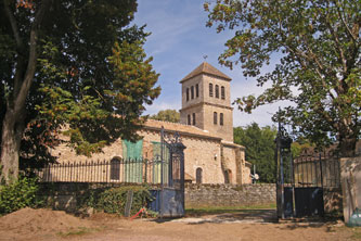 church across the street