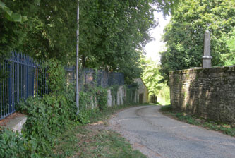 road in front of house