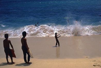 boys on beach