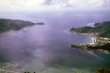 mouth of Pago Pago harbour