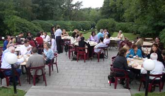 groups on the patio