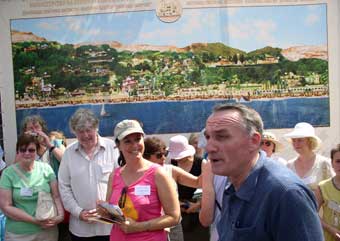 Prof. Satchev explaining palace concept