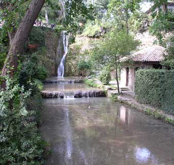 Pool below waterfall
