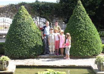 Children in garden