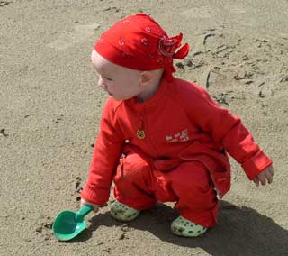 Benjamin at the beach