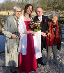 with the mothers of the bride and groom