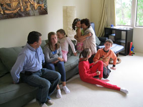 Miko and Emi with children