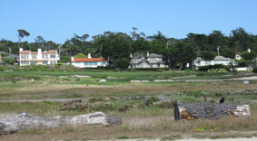 homes along golf course