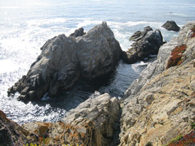 rocks and sea